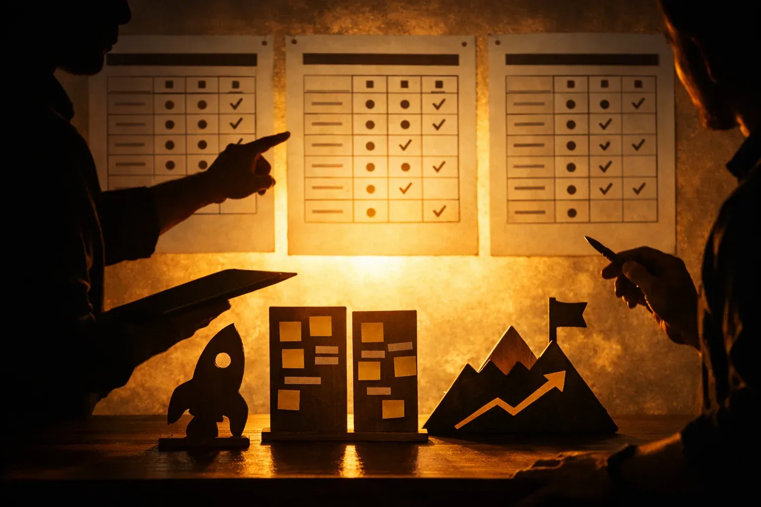 Editorial photograph illustrating Product-by-product comparison  Jira Product Discovery